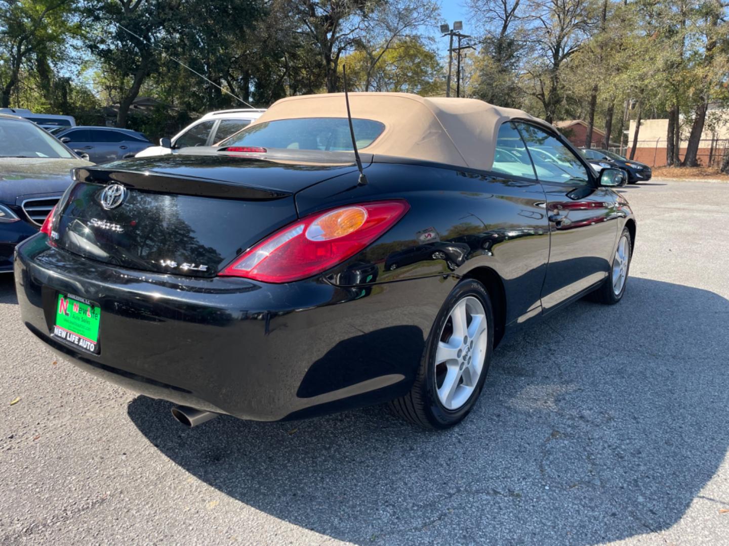 2006 BLACK TOYOTA CAMRY solaras (4T1FA38P26U) , Automatic transmission, located at 5103 Dorchester Rd., Charleston, SC, 29418-5607, (843) 767-1122, 36.245171, -115.228050 - Photo#6